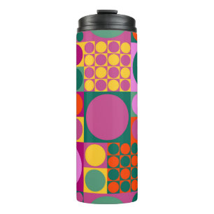 Seamless abstract geometric background pattern,  r thermal tumbler