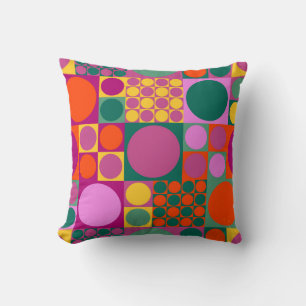 Seamless abstract geometric background pattern, r throw pillow