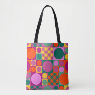 Seamless abstract geometric background pattern,  r tote bag