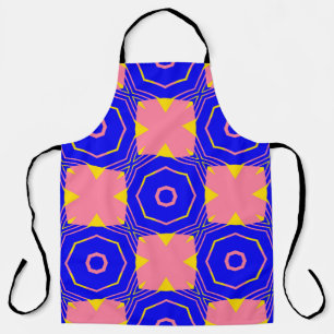 Seamless abstract geometric floral patternabstract apron