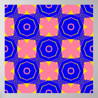 Seamless abstract geometric floral patternabstract