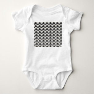 Seamless Abstract Geometric Modern Pattern Baby Bodysuit