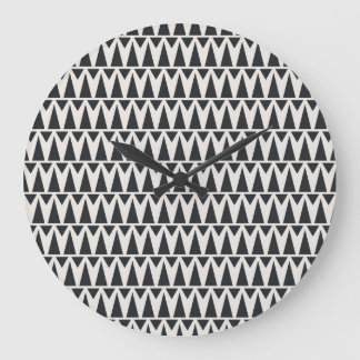 Seamless Abstract Geometric Modern Pattern Large Clock