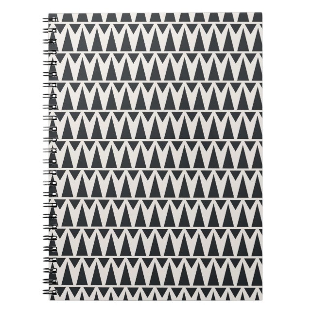 Seamless Abstract Geometric Modern Pattern Notebook (Front)
