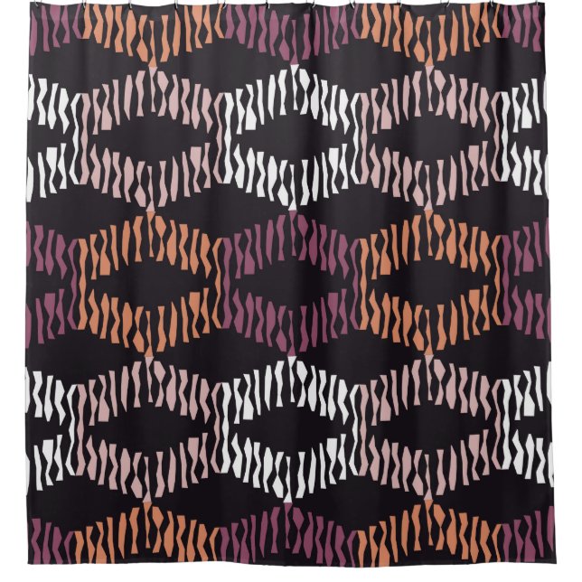 Seamless abstract geometric pattern. Strips. Mosai (Front)