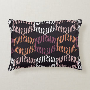 Seamless abstract geometric pattern. Strips. Mosai Accent Pillow