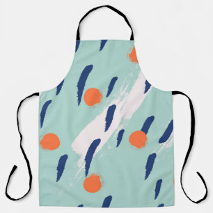 Seamless abstract hand drawn brushstroke shapes pa apron