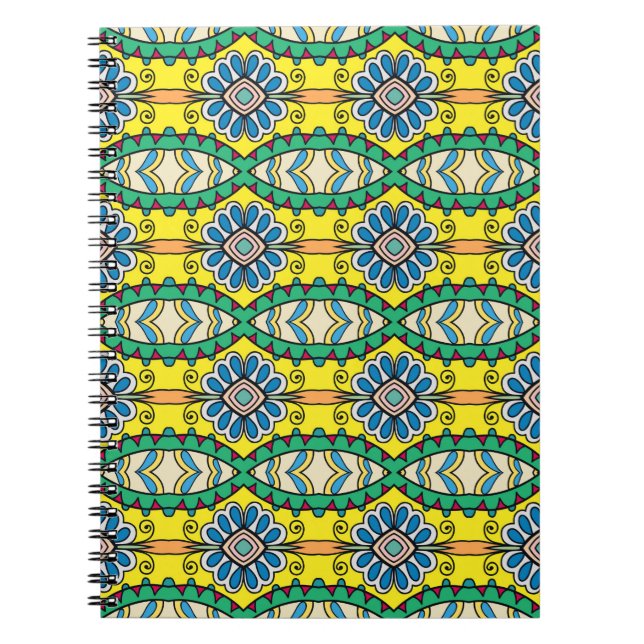 Seamless abstract hand drawn pattern. Decorative s Notebook (Front)