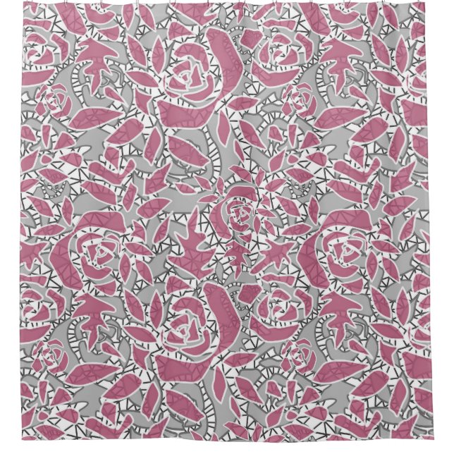 Seamless abstract lace romantic retro vintage pink (Front)