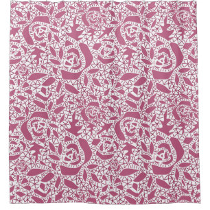 Seamless abstract lace romantic retro vintage pink