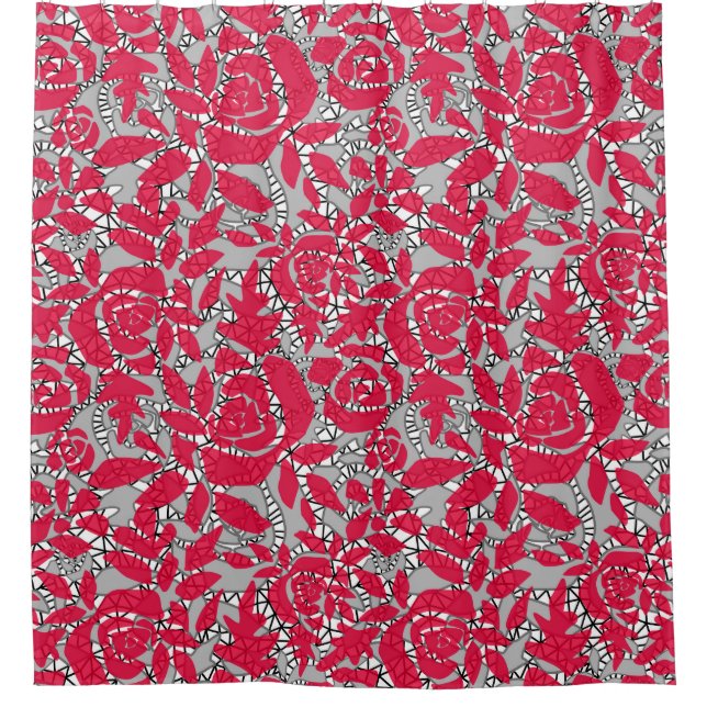 Seamless abstract lace romantic retro vintage red (Front)