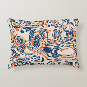 Seamless abstract line geo pattern. High quality i Accent Pillow