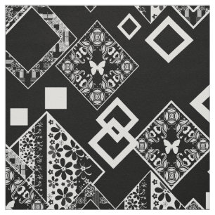 Seamless abstract modern ornamental decor pattern fabric