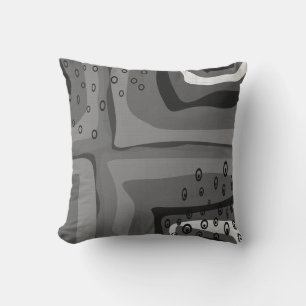 Seamless abstract modern retro colours pattern ora throw pillow