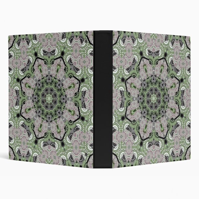 Seamless abstract ornamental grey green black deco binder (Background)