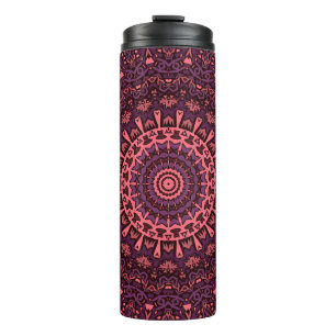 Seamless abstract ornamental mosaic kaleidoscope p thermal tumbler