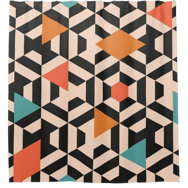 Seamless abstract pattern of geometric shapes. Geo (Front)