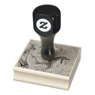 Seamless abstract pattern rubber stamp