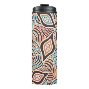 Seamless abstract pattern with the image of geomet thermal tumbler