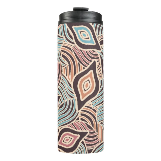 Seamless abstract pattern with the image of geomet thermal tumbler (Front)