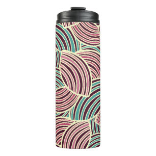 Seamless abstract pattern with the image of geomet thermal tumbler