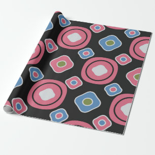 Seamless abstract pattern with the image of oval g wrapping paper