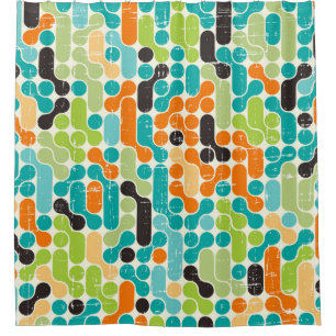 Seamless abstract retro geometric pattern