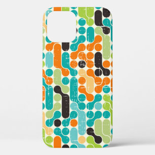 Seamless abstract retro geometric pattern iPhone 12 case