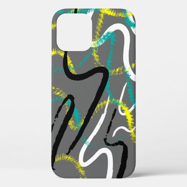 Seamless abstract urban backdrop with grunge wave  Case-Mate iPhone case (Back)