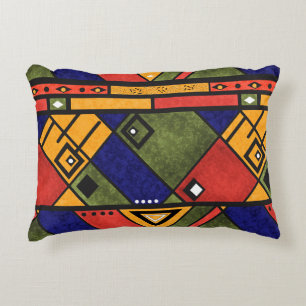 Seamless african ethno traditional texture pattern accent pillow