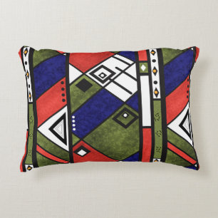 Seamless african ethno traditional texture pattern accent pillow