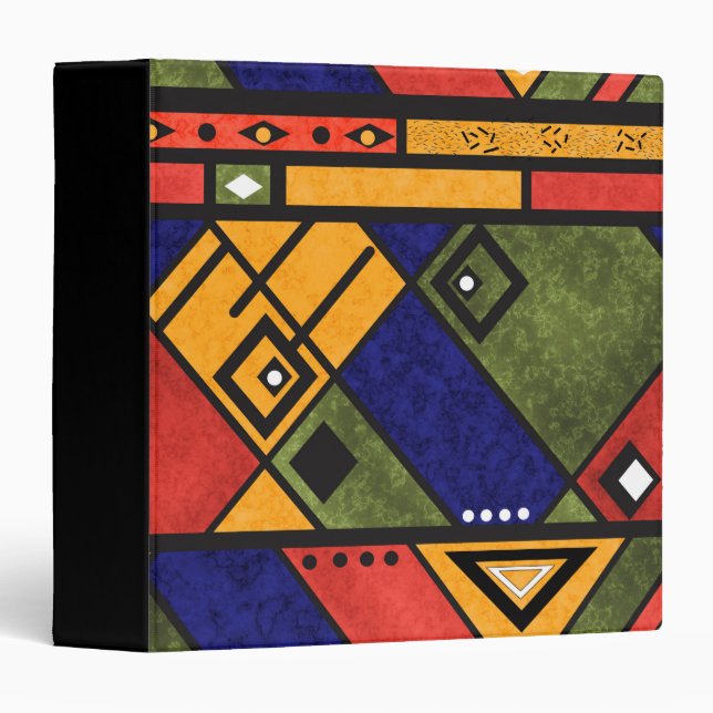Seamless african ethno traditional texture pattern binder (Front/Spine)