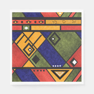 Seamless african ethno traditional texture pattern napkin
