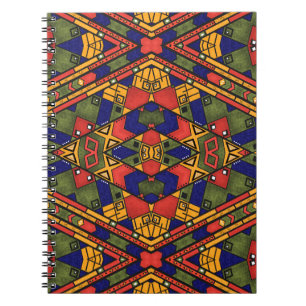 Seamless african ethno traditional texture pattern notebook