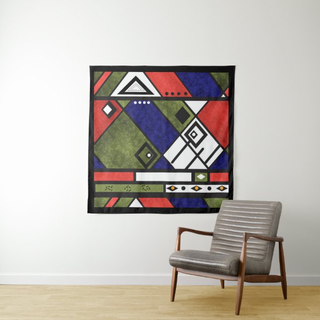 Seamless african ethno traditional texture pattern tapestry (In Situ (Horizontal))
