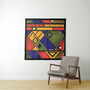 Seamless african ethno traditional texture pattern tapestry