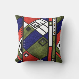 Seamless african ethno traditional texture pattern throw pillow