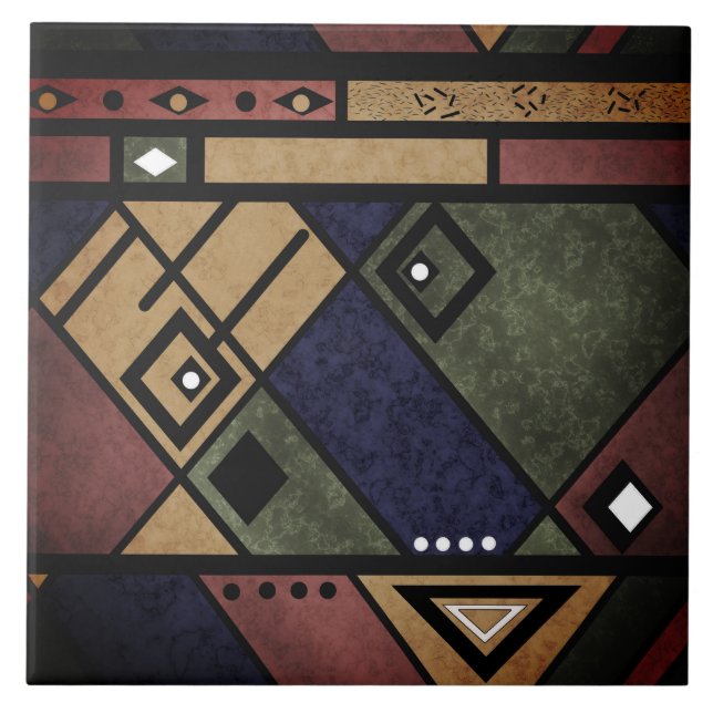 Seamless african ethno traditional texture pattern tile (Front)