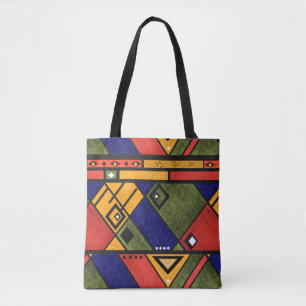 Seamless african ethno traditional texture pattern tote bag