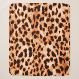 Seamless animal print Beautiful watercolor spotted Sherpa Blanket
