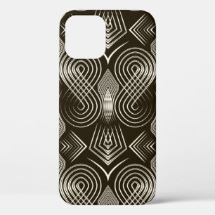 Seamless antique art deco pattern ornament. Geomet iPhone 12 Case