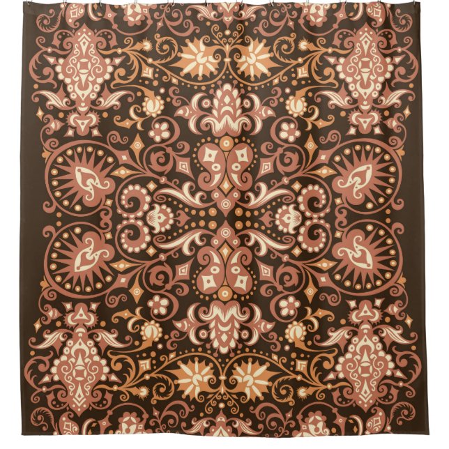 Seamless Arabesque Floral Pattern. Art Deco Style  (Front)