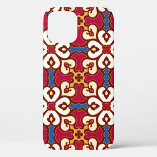 Seamless arabic pattern - based on ottoman traditi iPhone 12 case