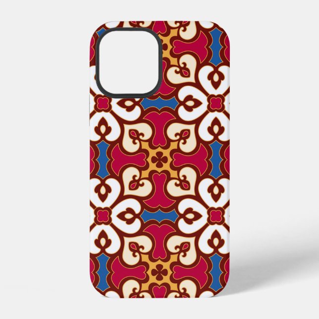 Seamless arabic pattern - based on ottoman traditi iPhone case (Back)