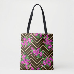 Seamless ardent pattern in sweet flowers. Composit Tote Bag
