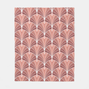Seamless Art Deco Pattern. Vintage minimalistic ba Fleece Blanket