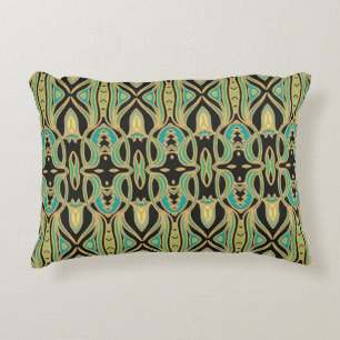Seamless art ornament in Art Nouveau style Accent Pillow