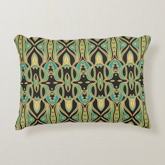 Seamless art ornament in Art Nouveau style Accent Pillow (Front)
