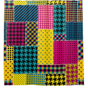 Seamless background pattern. Geometric patchwork p