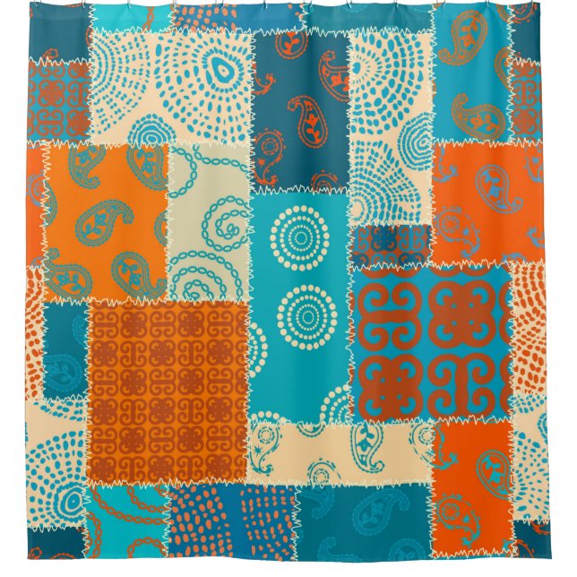 Seamless background pattern. Patchwork pattern in  (Front)